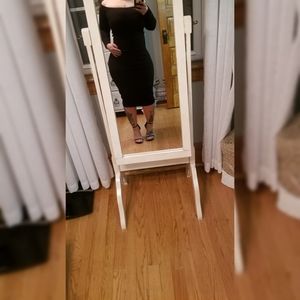 🖤SOLD🖤 Black Thick Ribbed Dress